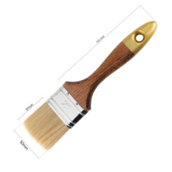 flachpinsel mit Holzgriff lackiert