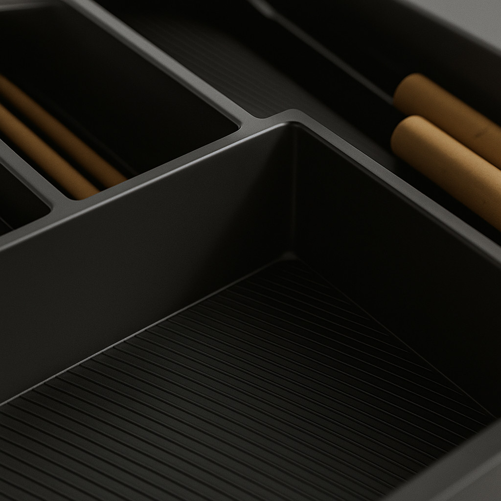 Besteckeinsatz 40 grau