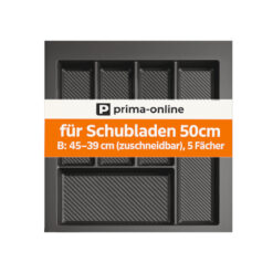 Besteckkasten 50 cm Dunkelgrau