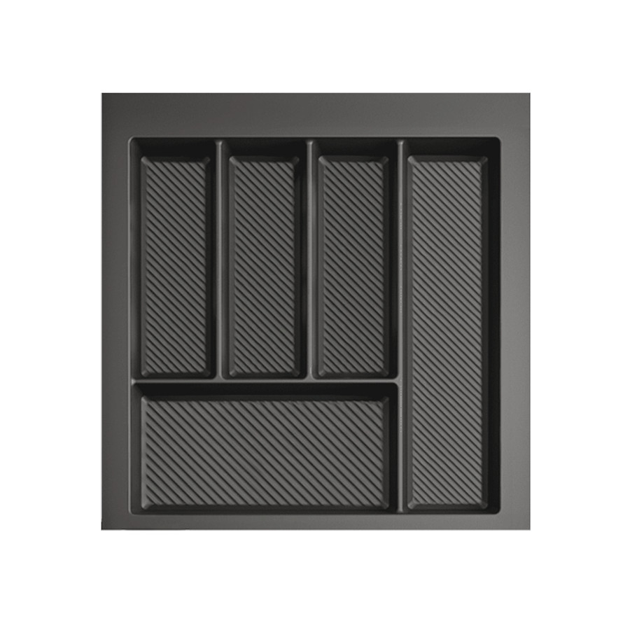 Besteckkasten 50 cm Dunkelgrau