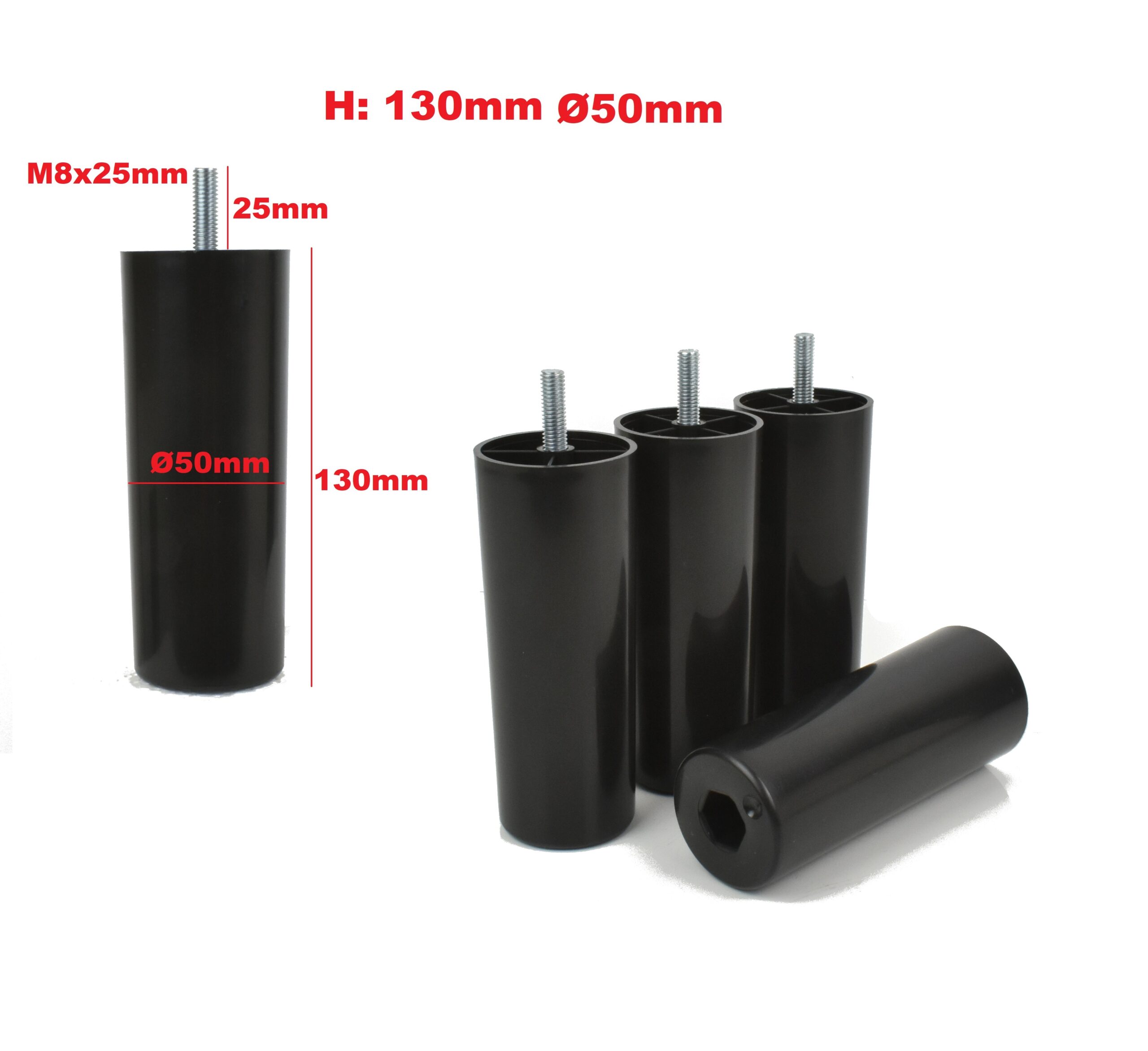 Möbelbeine abmessungen 130 mm