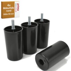 Möbelbeine rund 90 mm Möbelbeine zum Anschrauben