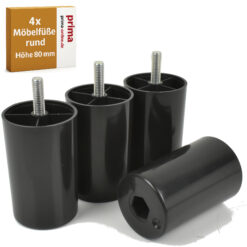 Möbelbeine zum Anschrauben H 80 mm
