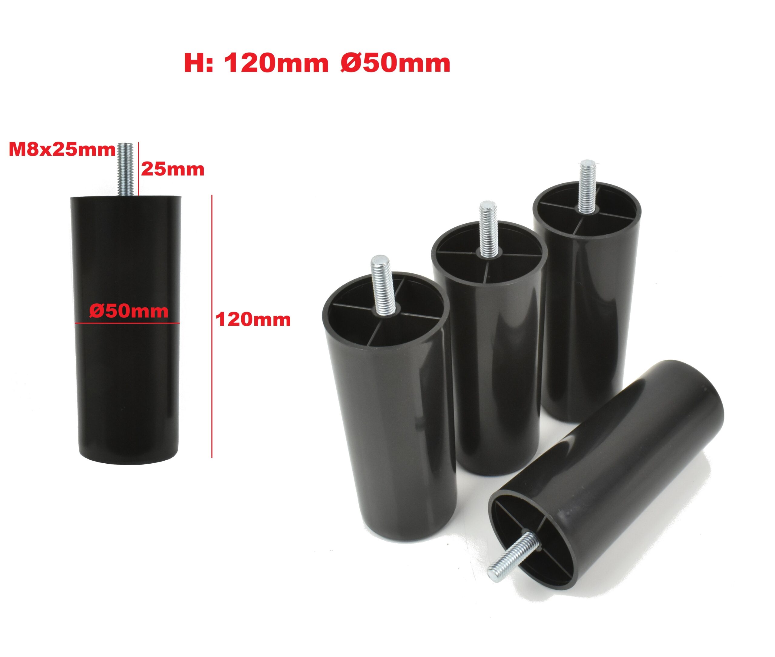 Möbelfüße 120 mm zum anschrauben