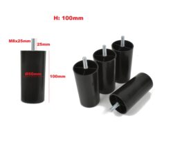 Möbelfüße rund Höhe 100 mm