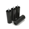 Möbelfüße rund schwarz 130 mm