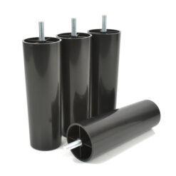 Möbelfüße rund schwarz 150 mm