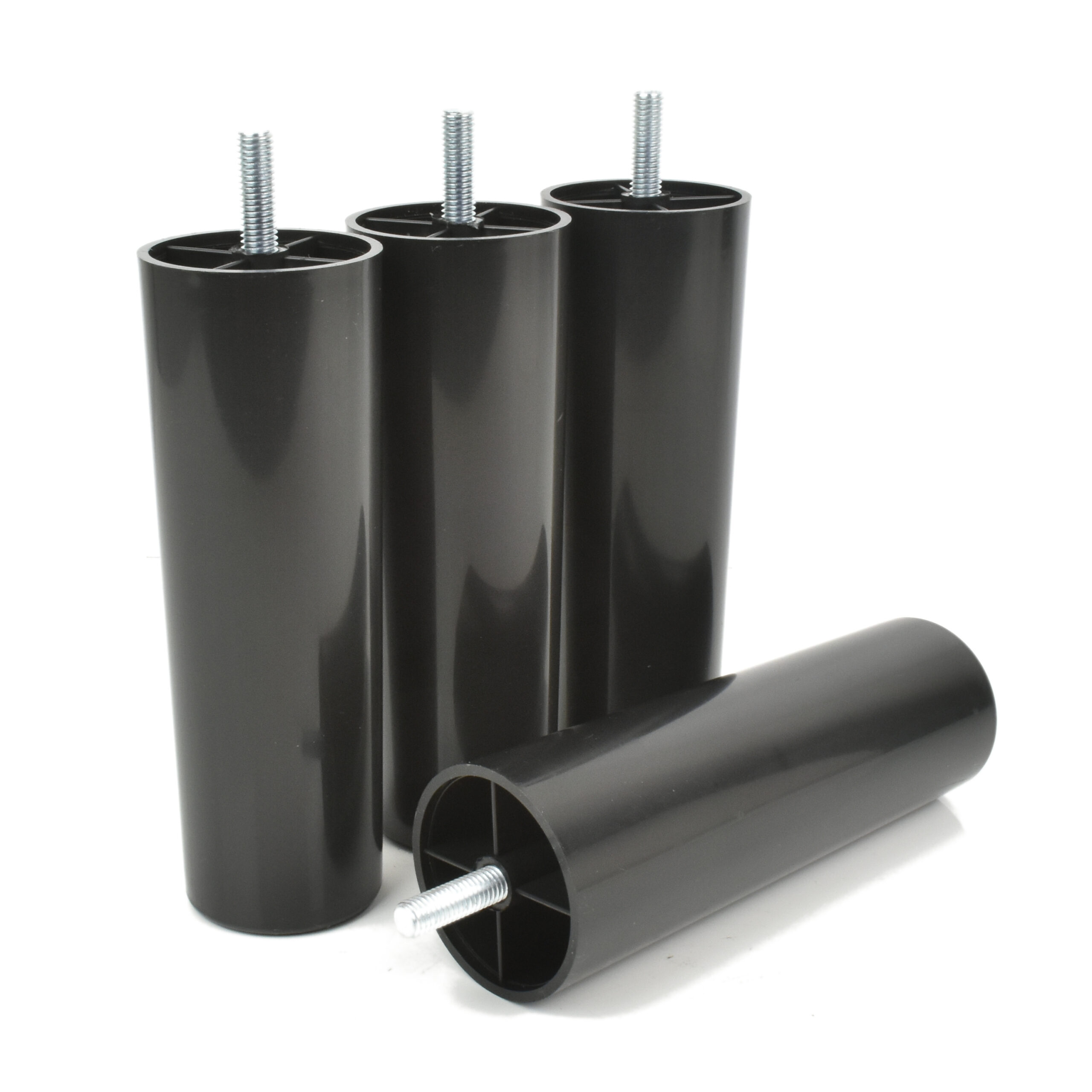 Möbelfüße rund schwarz 150 mm
