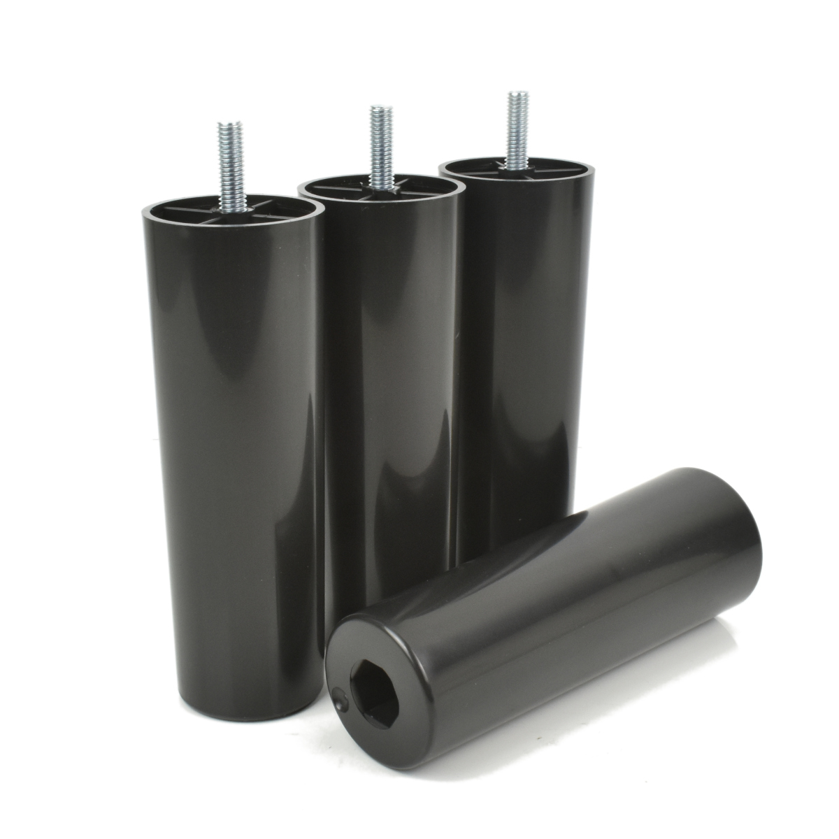 Tischfüße Kunststoff Schwarz M8