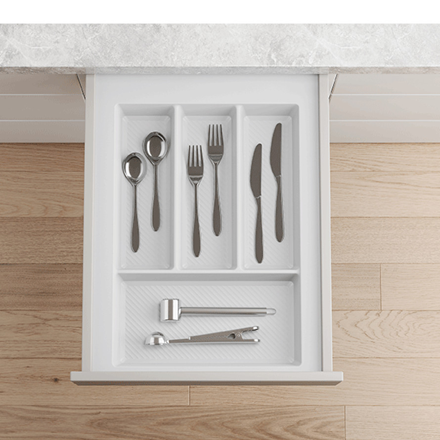 Besteckeinsatz 40 cm Weiß