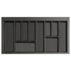 Besteckkasten Schubladen 90 cm graphit
