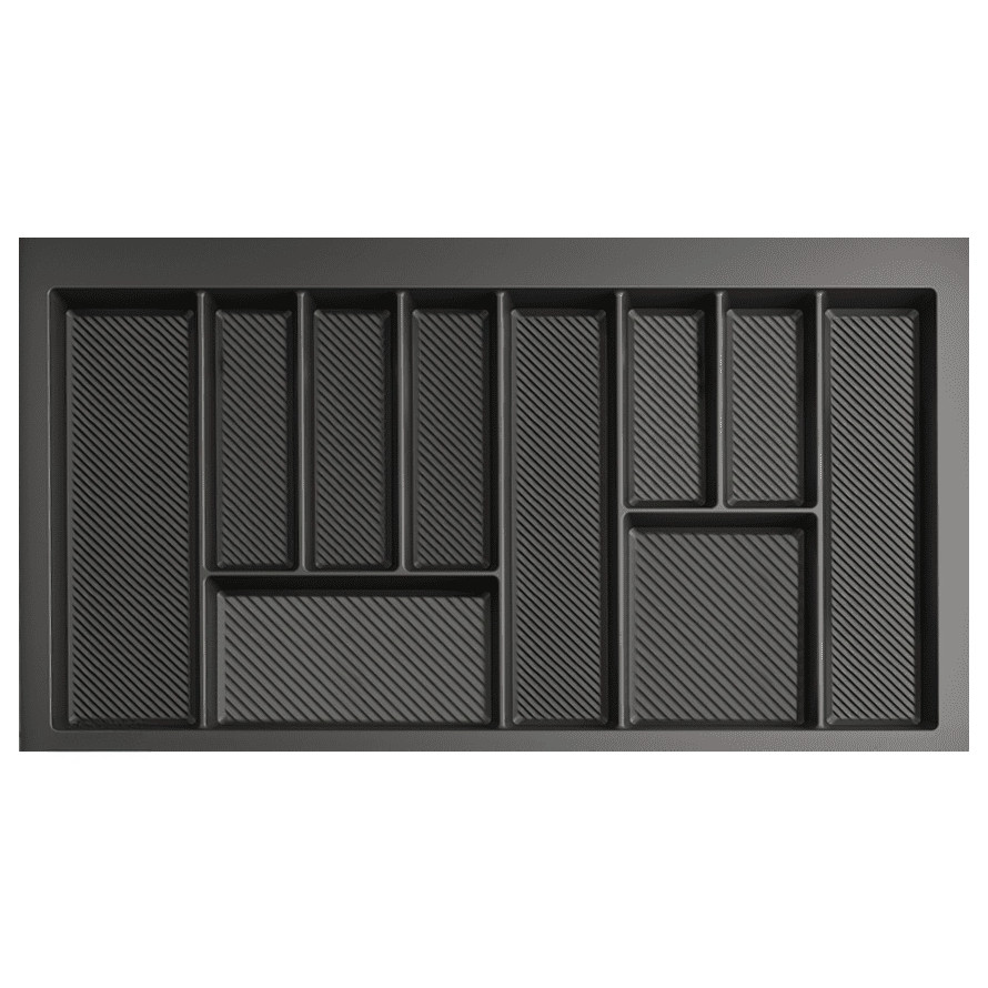 Besteckkasten Schubladen 90 cm graphit