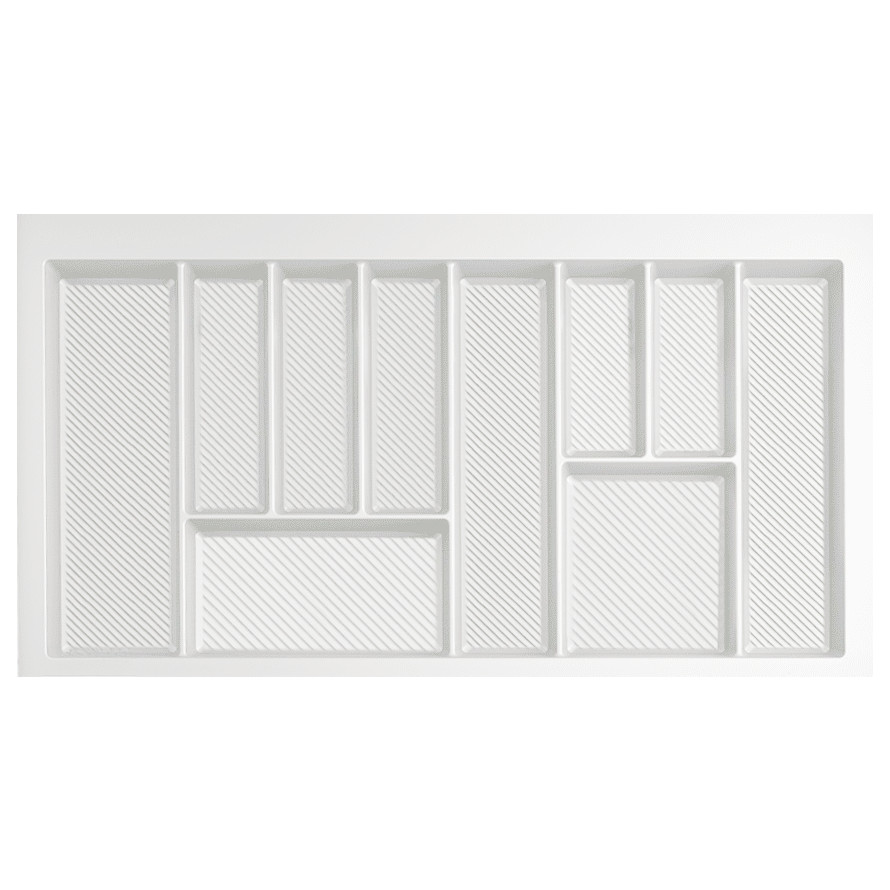 Besteckkasten 90 cm weiß