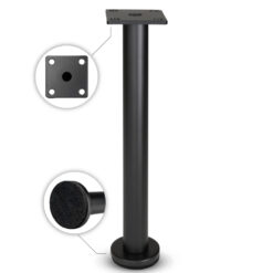 schrankfuß metall schwarz 21 cm