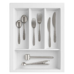 schubladeneinsatz 40 cm weiß