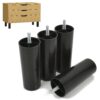 Möbelfüße rund schwarz 130 mm