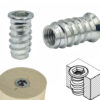 10 x Einschraubmuffen M8 Länge 24mm Einschraubmutter Eindrehmuffen Innensechskant M8x24 mm