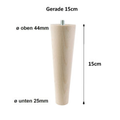 Holzfüße 15 cm Buche