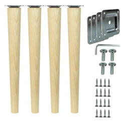 Holzfüße konisch 35cm