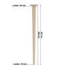 Holzfüße konisch 68cm