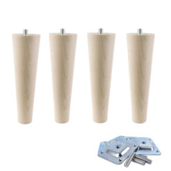 Massivholz Möbelfuß 15 cm