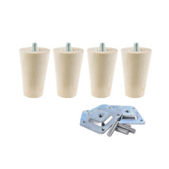 Möbelbein Buche 6 cm