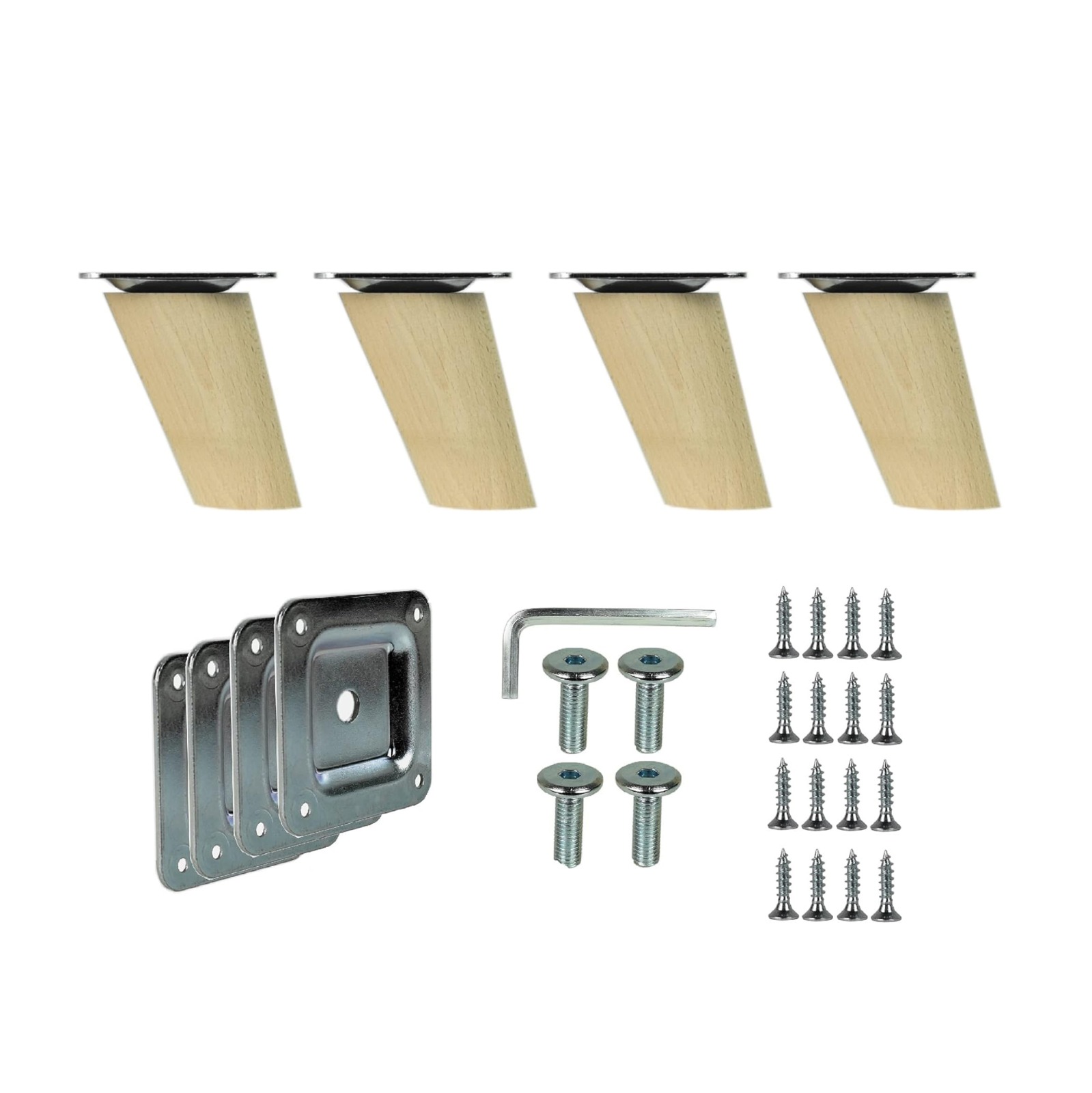 Möbelbein Holz 60 mm