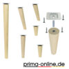 Möbelfüße aus Holz konisch