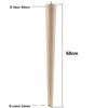 Tischbein Buche 68 cm