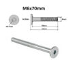 Flachkopfschrauben M6x70