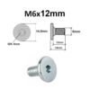 Möbelschraube M6x12