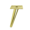 Möbelfüße Metall 15 cm Gold Glanz