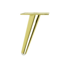 Möbelfüße schräg gold 130 mm