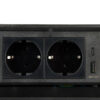 Schnellladefunktion über USB-C 20W Port an der schwarzen Modulbox II
