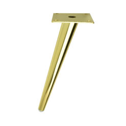 Möbelfüße Metall 23 cm Gold