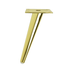 Möbelfüße Metall 18 cm Gold