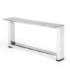 Montageplatte Möbelbein Metall 200x40 mm Bohrungen