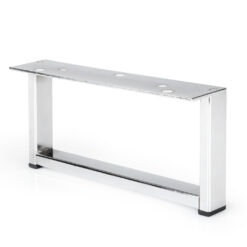 Montageplatte Möbelbein Metall 200x40 mm Bohrungen