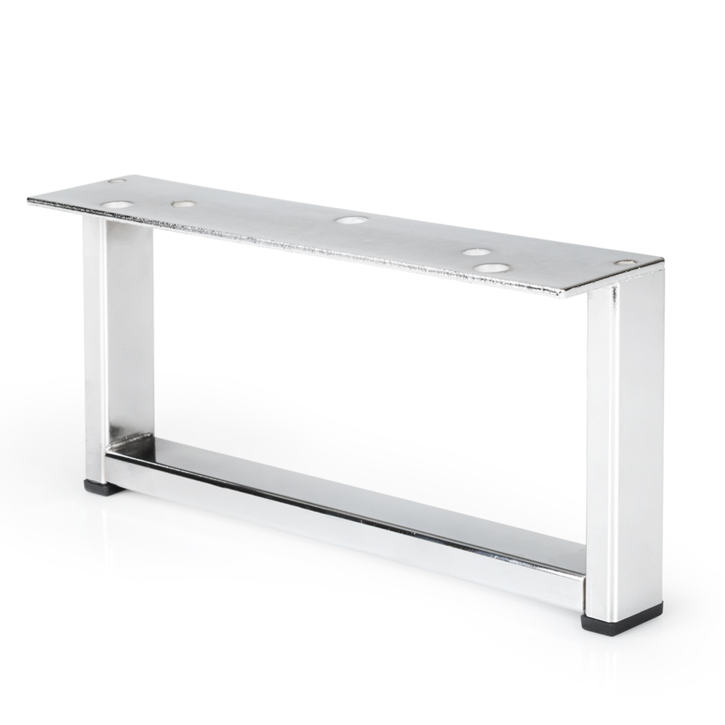 Montageplatte Möbelbein Metall 200x40 mm Bohrungen