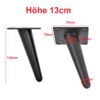 schrankfüße 13 cm schwarz abmessungen