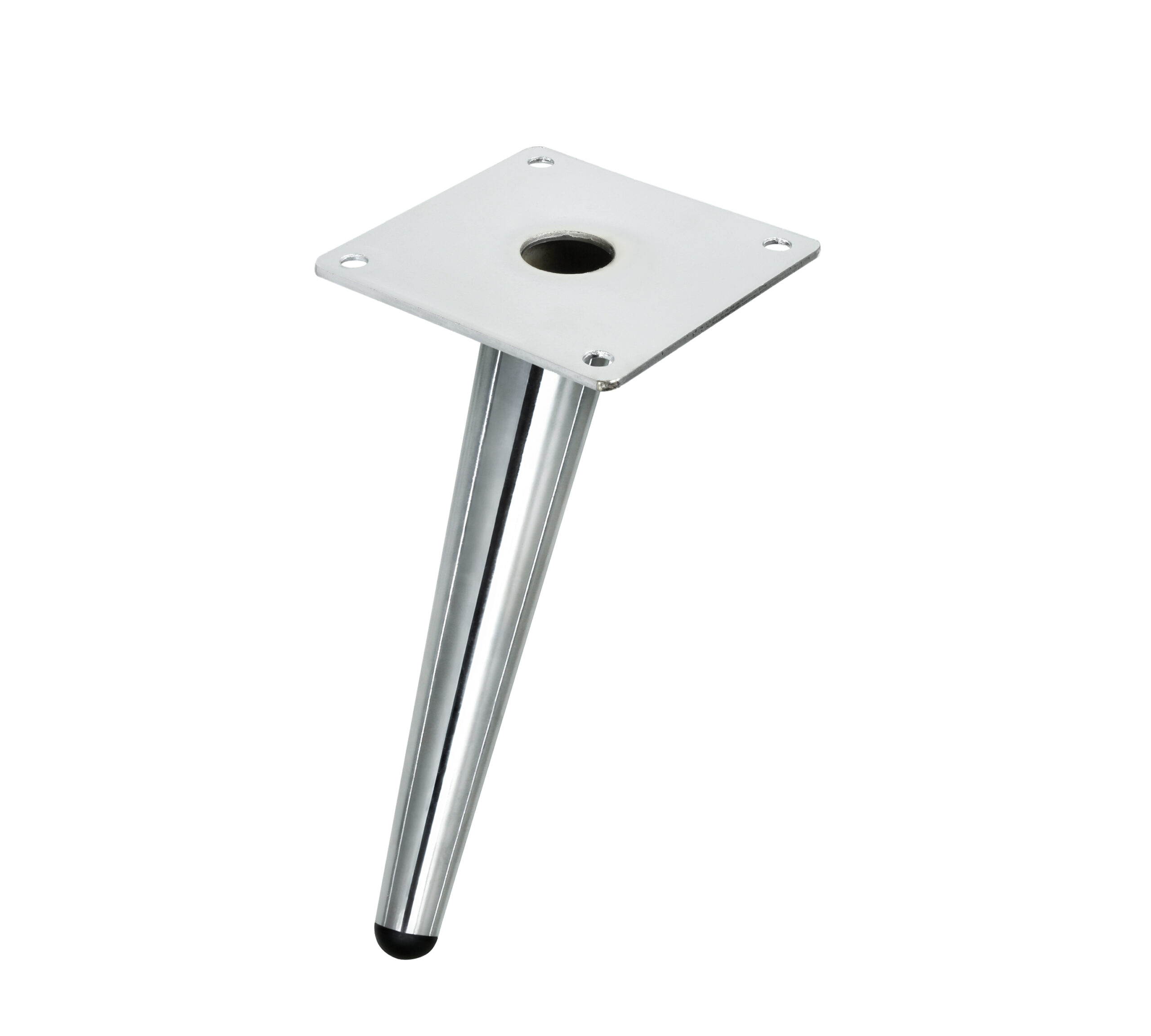 Hoher Möbelfuß 18 cm Chrome schräg – elegantes Design für Lowboards