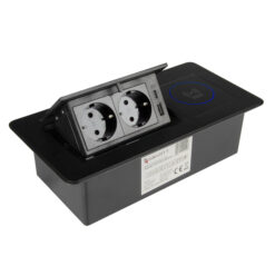 Smartphone kabellos laden auf der 15W Induktionsfläche der Modulbox II