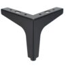 Schwarze Metall-Möbelbeine 12 cm unter einem Sideboard montiert