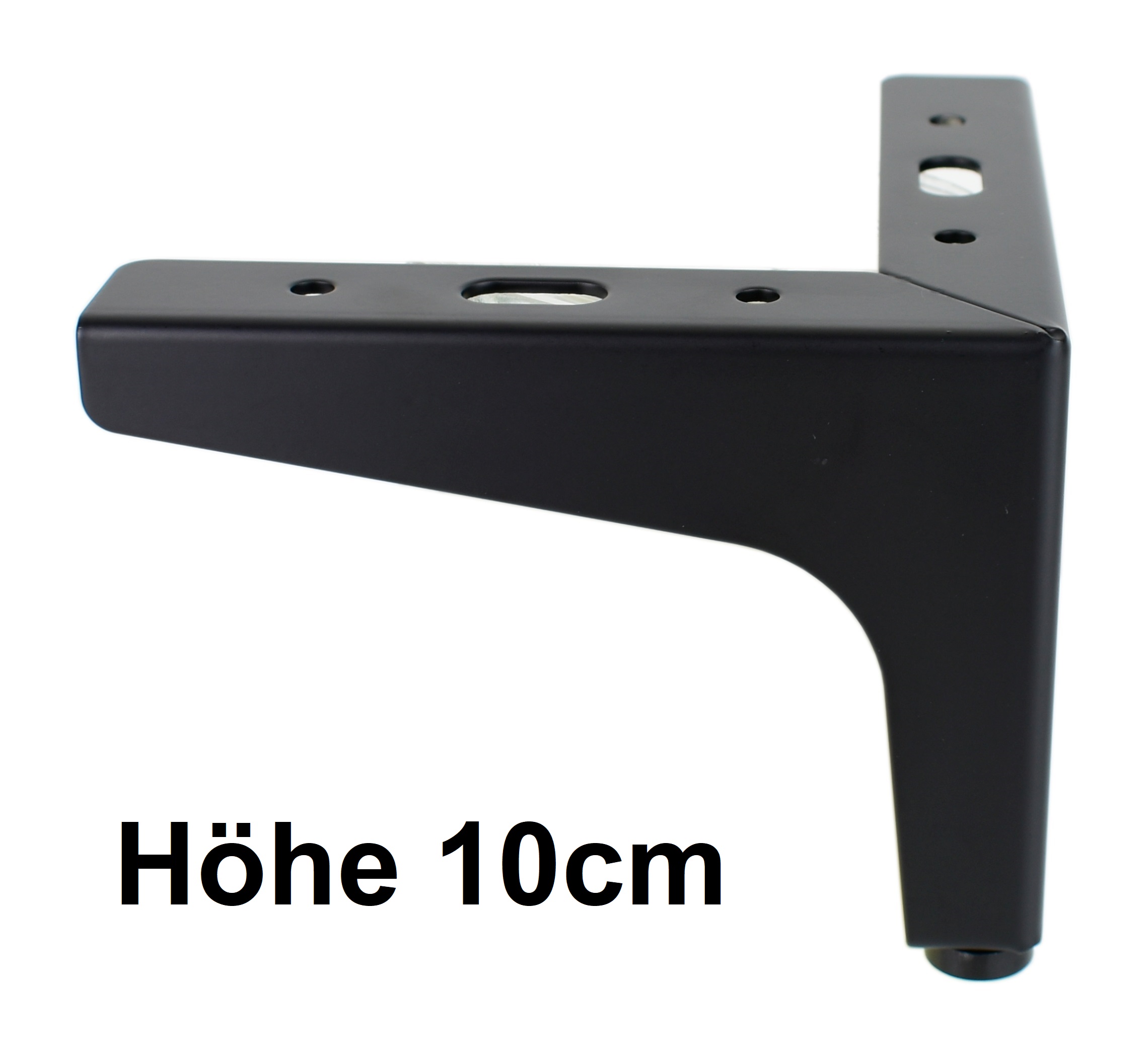 Möbelfüße Metall Schwarz Matt 10 cm