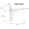 Sideboard Füße Chrom 12 cm Set aus robustem Metall