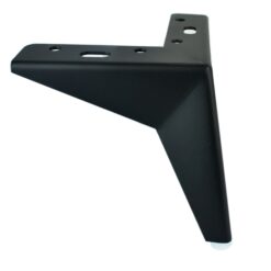 4er Set Möbelfüße 10 cm Schwarz Matt aus Metall für Sofa i Schrank