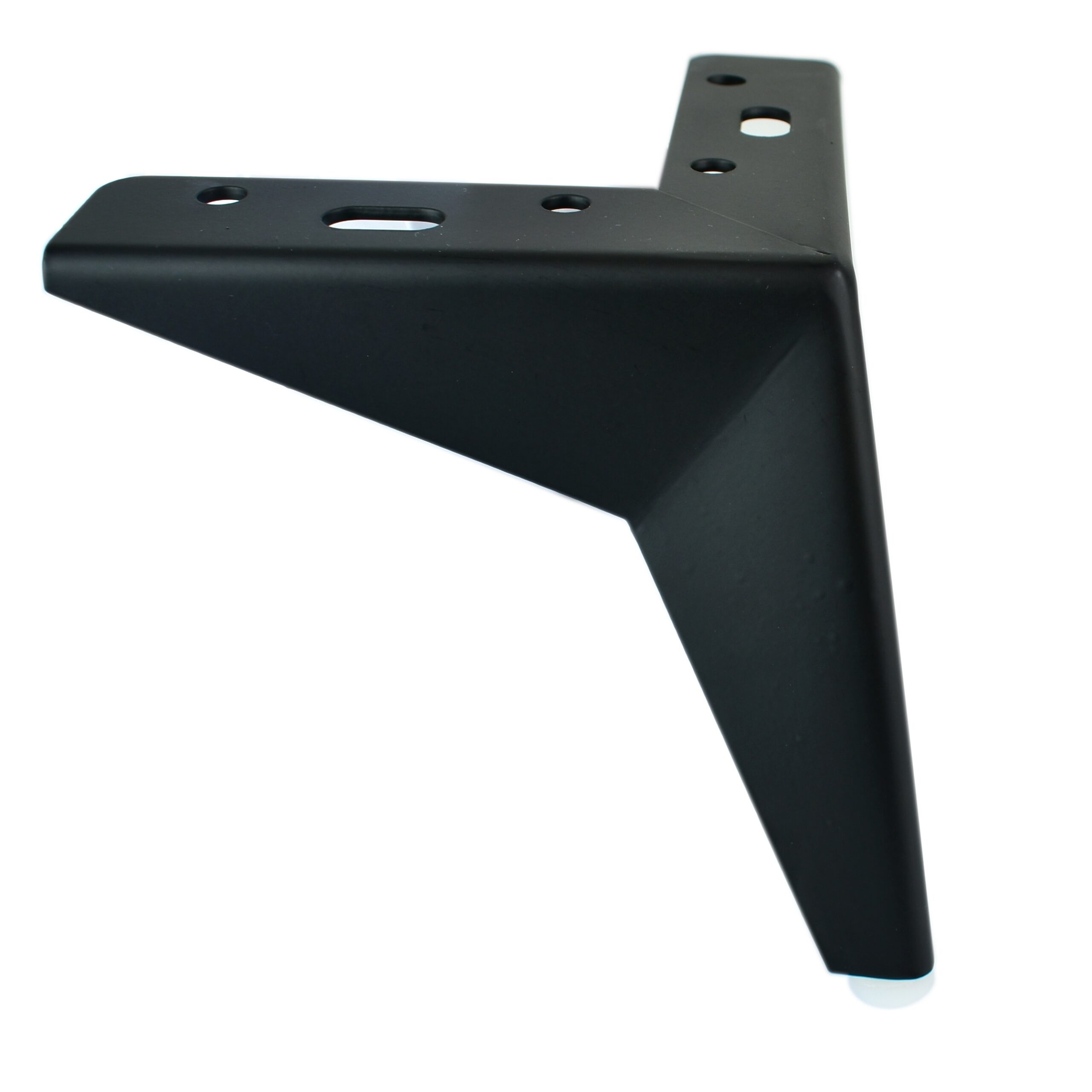 4er Set Möbelfüße 10 cm Schwarz Matt aus Metall für Sofa i Schrank