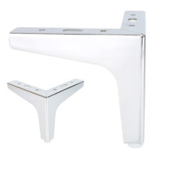 4x Möbelbeine 12 cm Chrom Hochglanz für Schränke