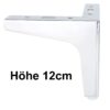 Schrankfüße Chrom glänzend 120mm stabil