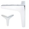 4er Set Möbelfüße 13,5 cm Chrom für Saugroboter